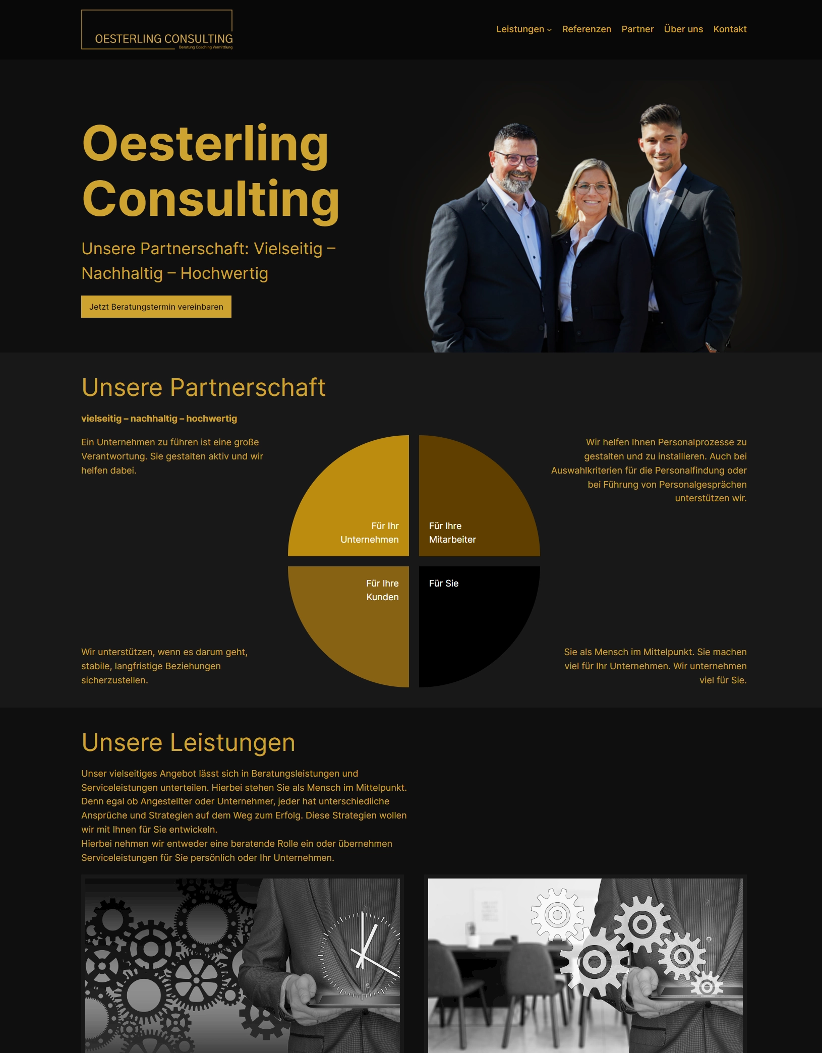 Website von Oesterling Consulting